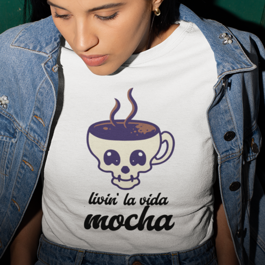 Mocha Skull Jersey Short Sleeve Tee